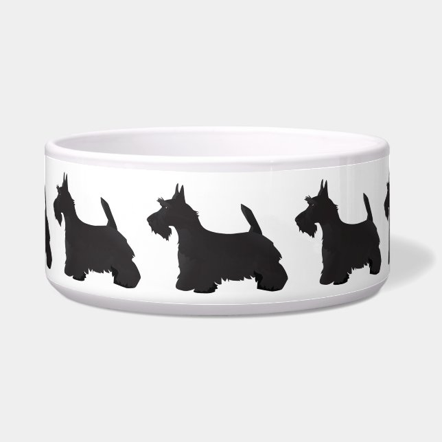 Scottie Scottish Terrier Basic Breed Silhouette Napf (Vorderseite)