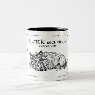 Scottie Sketch - Sicherheit? Zweifarbige Tasse