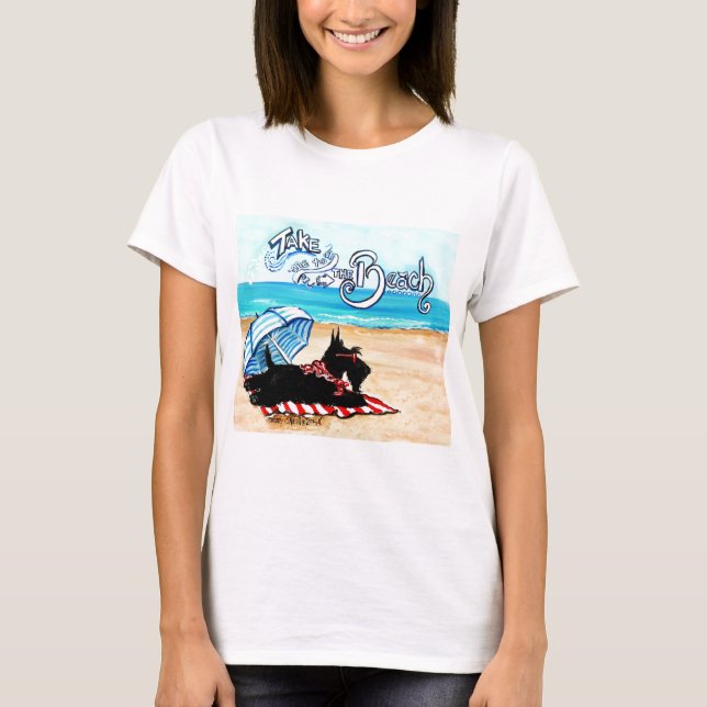 Scottie-Strand T-Shirt (Vorderseite)