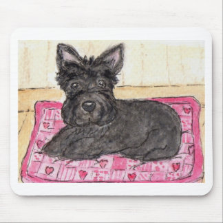 Scottiehundeherzkissen mousepad Geburtstag