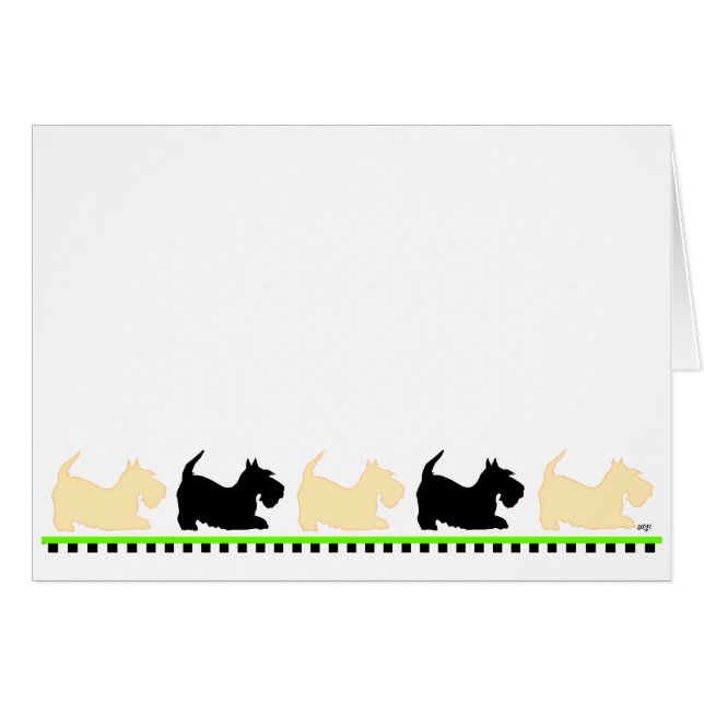 Scotties All in einer Reihe (Vorderseite (Horizontal))