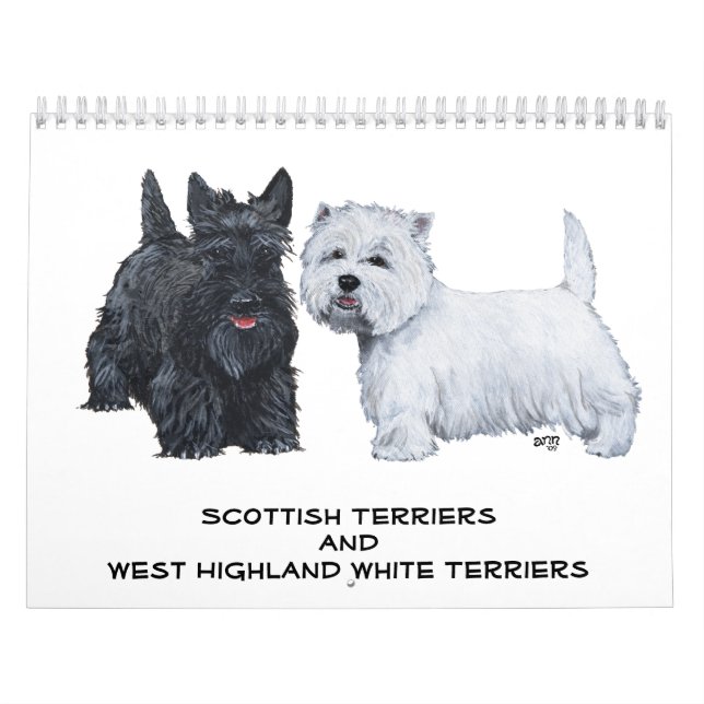 Scotties and Westies CALENDAR Kalender (Titelbild)