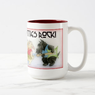 Scotties-Felsen-Kaffee-Tasse Zweifarbige Tasse