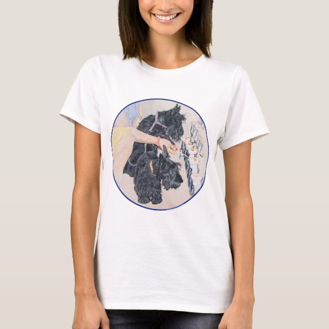 Scotties Lighting Candles T-Shirt (Vorderseite)