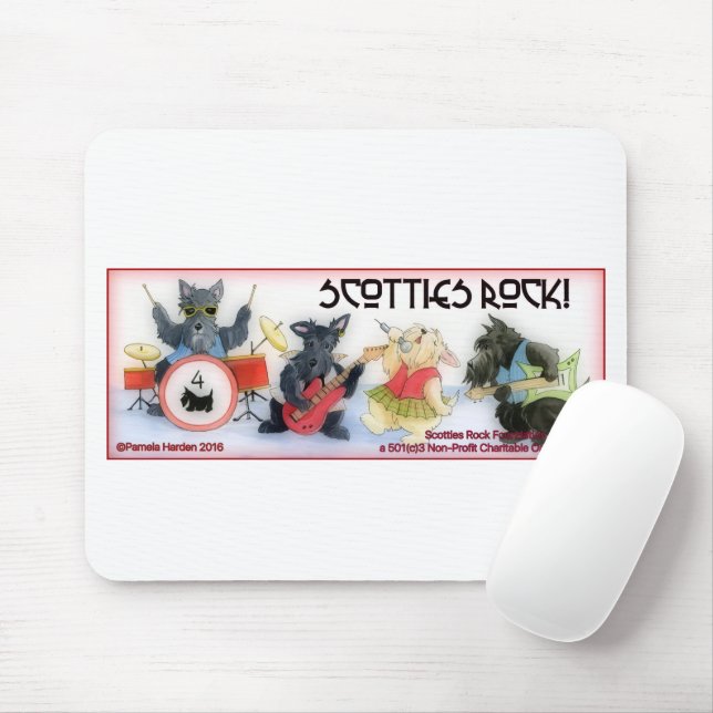 Scotties Rock Foundation-Mauspad Mousepad (Mit Mouse)