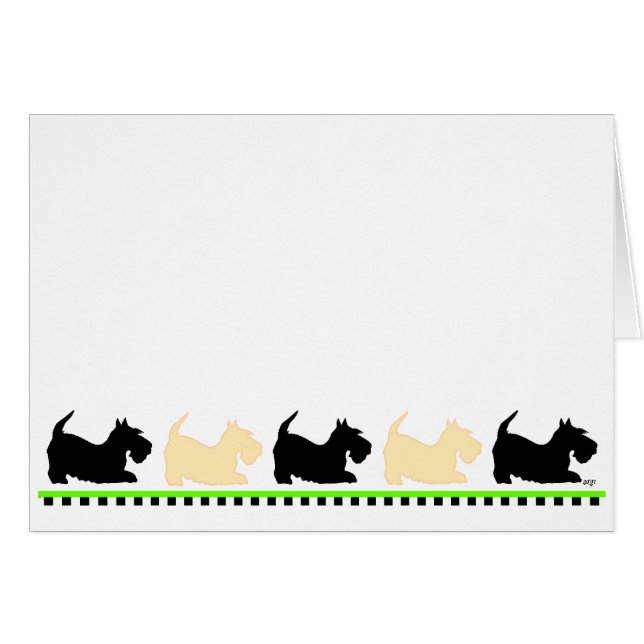 Scotties Tout en Rangée (Devant horizontal)