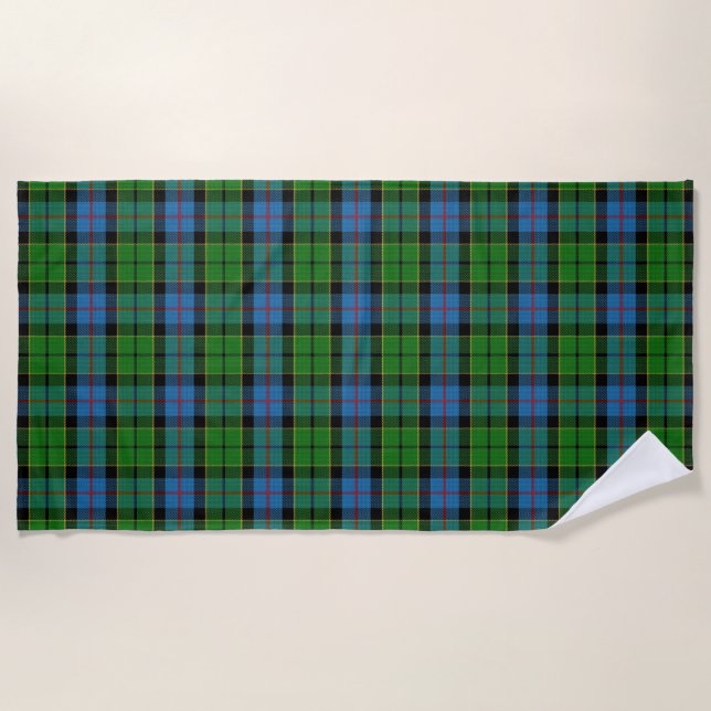 Scottish Accents Clan Forsyth Tartan Strandtuch (Vorderseite)