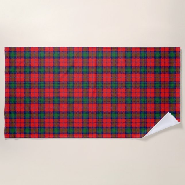 Scottish Accents Clan Lindsay Tartan Strandtuch (Vorderseite)