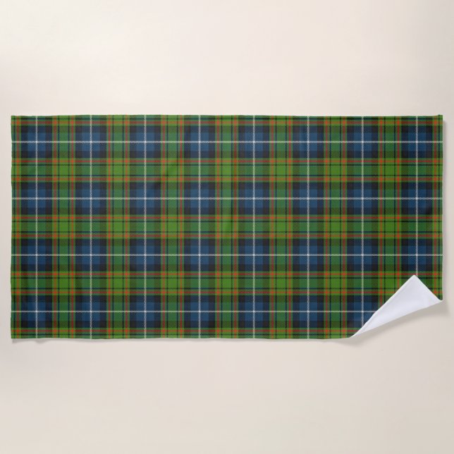 Scottish Accents Clan MacRae Tartan Strandtuch (Vorderseite)