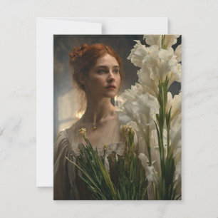 Scottish Alchemy Bridal Gladioli Grußkarte