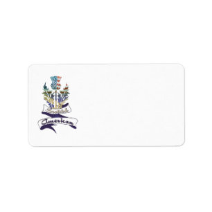 Scottish American Address Labels Adressaufkleber