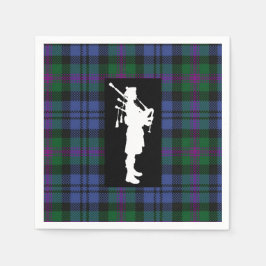 Scottish Bagpiper Napkins Serviette