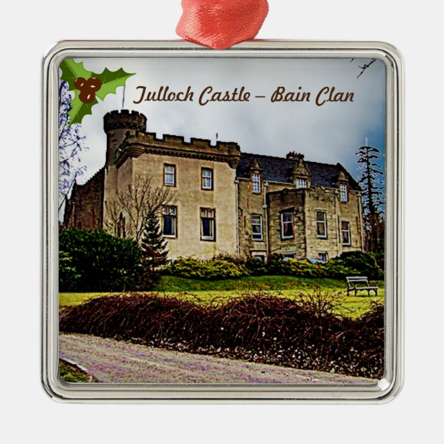 Scottish Bain Clans Tulloch Castle Metal Ornament (Vorne)