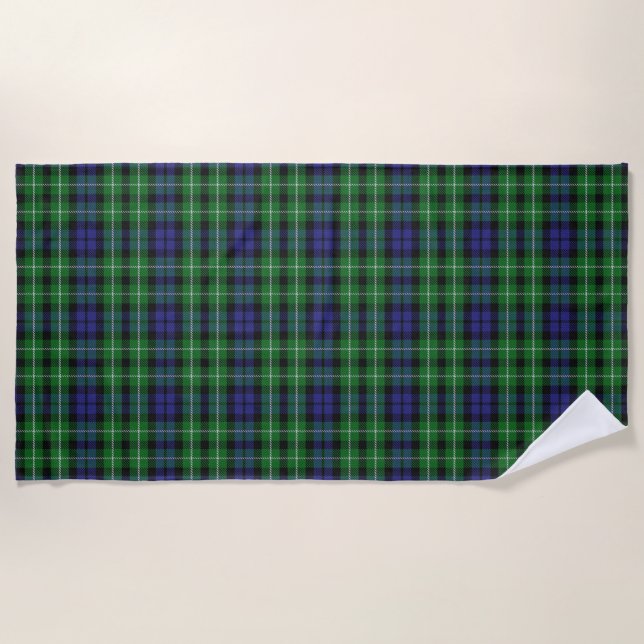 Scottish betont Clan-GrahamTartan Strandtuch (Vorderseite)