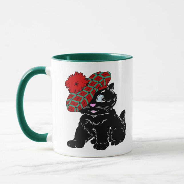 Scottish Black Cat Tasse (Links)