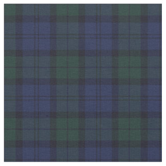 Scottish Blue Green Kariert Tartan Fabric Stoff