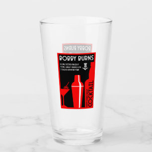 Scottish Bobby Burns Whiskey Cocktail Glas
