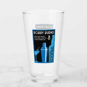 Scottish Bobby Burns Whiskey Cocktail Glas