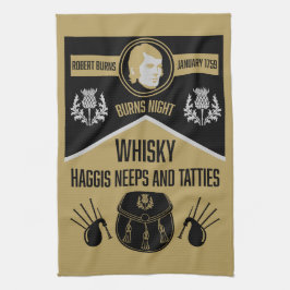 Scottish Burns Night Geschirrtuch