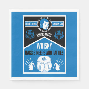Scottish Burns Night Serviette