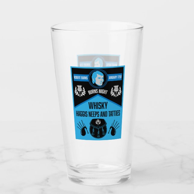 Scottish Burns Night Super Glas (Vorderseite)