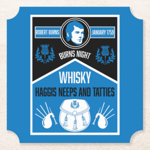 Scottish Burns Night Untersetzer