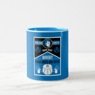 Scottish Burns Night Zweifarbige Tasse