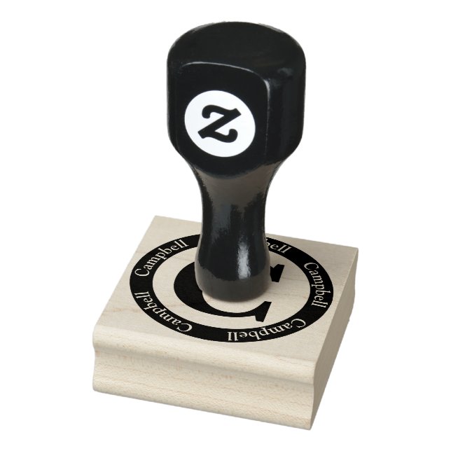 Scottish Campbell Letter C Monogram Gummistempel (Stempel)