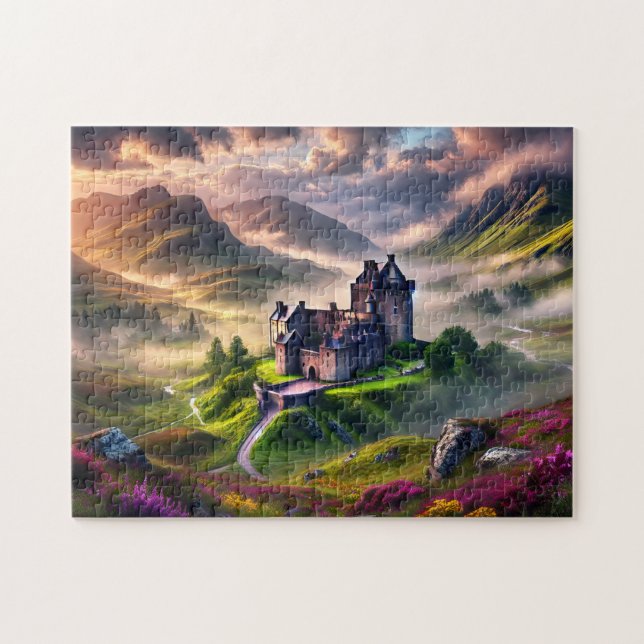 Scottish Castle Mystical Highlands Landscape (Horizontal)