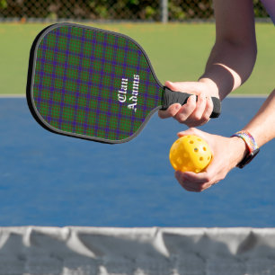 Scottish Clan Adams Tartan Custom Pickleball Schläger