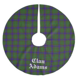 Scottish Clan Adams Tartan Custom Polyester Weihnachtsbaumdecke