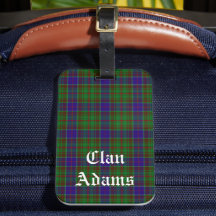 Scottish Clan Adams Tartan Kariert