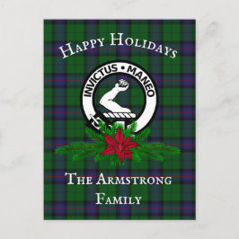 Scottish Clan Armstrong Holiday Postcard Postkarte