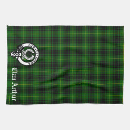 Scottish Clan Arthur / MacArthur Wappen & Tartan Geschirrtuch