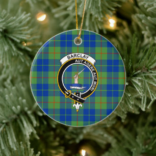 Scottish Clan Barclay Junting Ancient Tartan und C Keramik Ornament