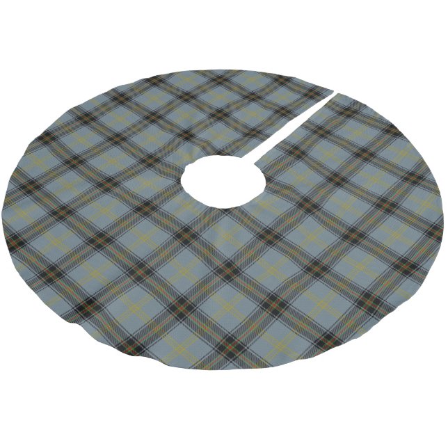 Scottish Clan Bell Tartan Polyester Weihnachtsbaumdecke (Schrägansicht)