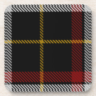 Scottish Clan Black Tartan Kariert Getränkeuntersetzer