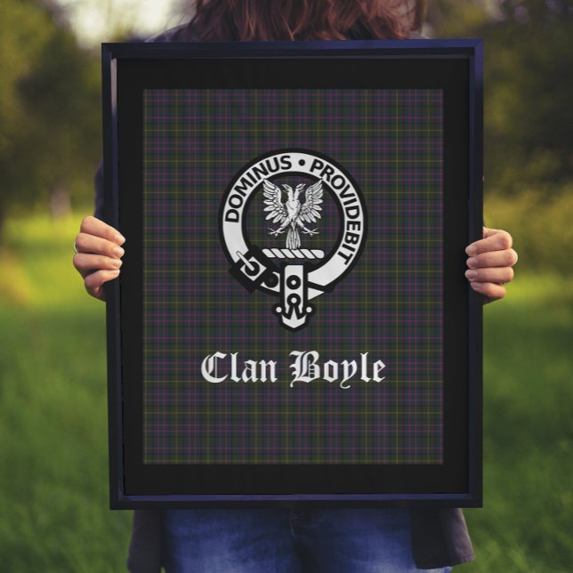 Scottish Clan Boyle Wappen Abzeichen & Tartan Poster (Von Creator hochgeladen)