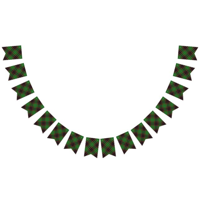 Scottish Clan Buchan Tartan Wimpelkette (Alle)