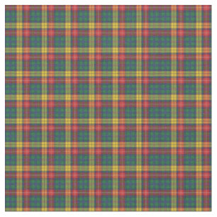 Scottish Clan Buchanan Kariert Red Green Yellow Stoff