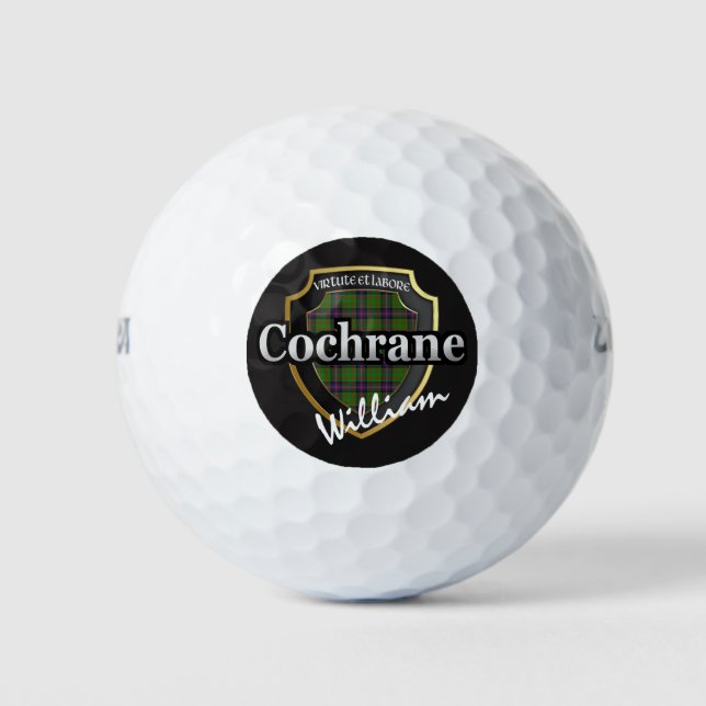 Scottish Clan Cochrane personalisieren Ihren Namen Golfball (Vorderseite)