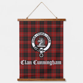 Scottish Clan Cunningham Wappen Abzeichen Wandteppich Mit Holzrahmen