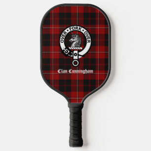 Scottish Clan Cunningham Wappen und Tartan Pickleball Schläger