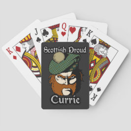 Scottish Clan Currie Tartan Clansman Spielkarten