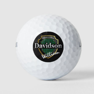 Scottish Clan Davidson personalisieren Ihren Namen Golfball