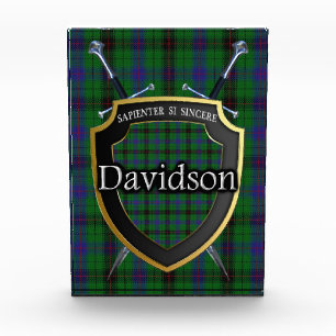 Scottish Clan Davidson Tartan Fotoblock