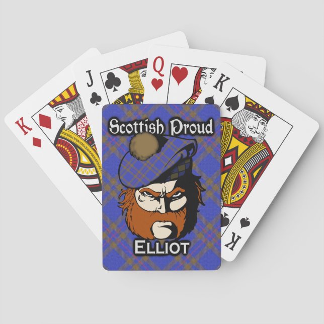 Scottish Clan Elliot Tartan Deck Spielkarten (Rückseite)