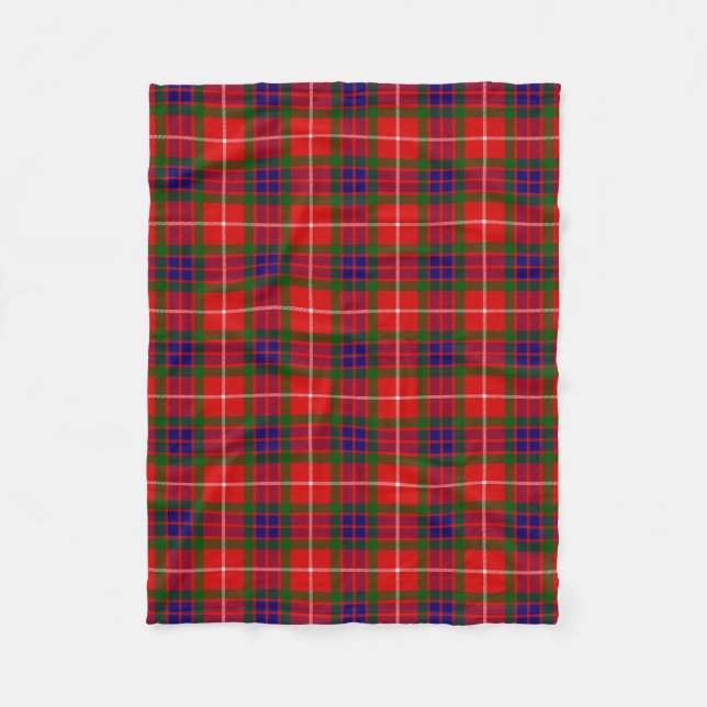 Scottish Clan Fraser von Lovat Tartan Kariert Fleecedecke (Vorderseite)