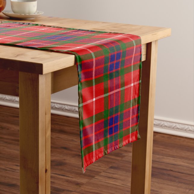 Scottish Clan Fraser von Lovat Tartan Kariert Großer Tischläufer (Beispiel)