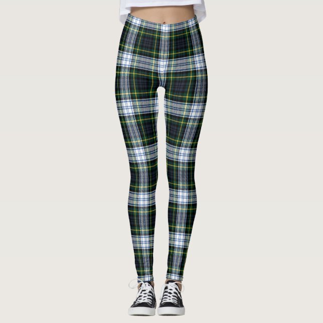 Scottish Clan Gordon Tartan Kariert Leggings (Vorderseite)